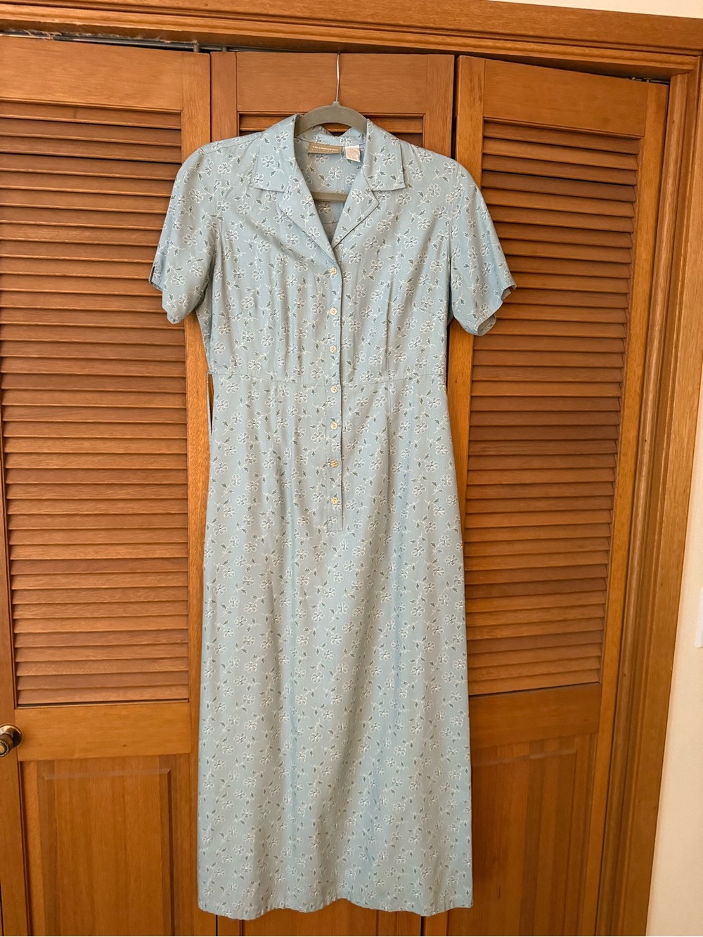 Liz Claiborne Floral Blue Dress